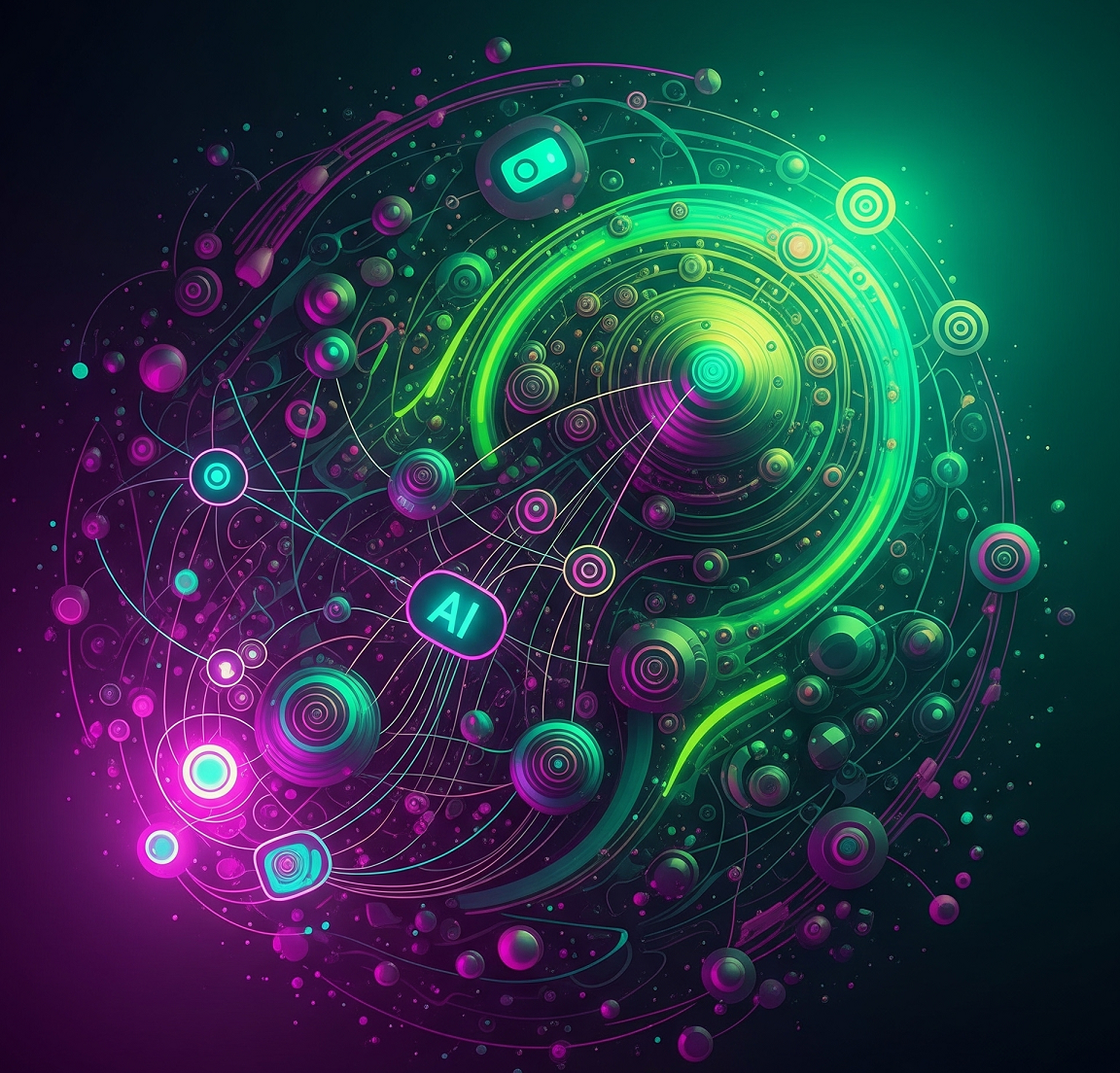 Abstract AI interacting with energy systems